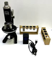 Vintage Microscope Nr.15810 W. Klein Wetzlar w/Wooden Case ...