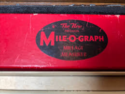 Vintage 1956 Mile-O-Graph-Road Map Measuring Tool Ruler Highway Car Glove Box | eBay