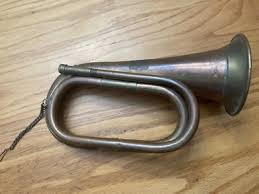 Vintage Copper & Brass Military Style Bugle Horn ~ Made in ...