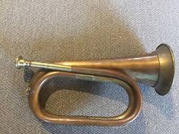 Vintage Copper and Brass Bugle Horn app 11 inches | eBay