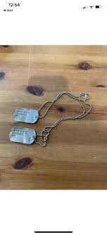 vintage JOHN J KIELY NAME TAG with CHAIN | eBay