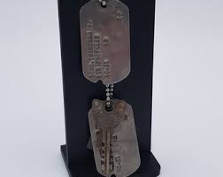 WW2 Dog Tag Display Stand X1 - Etsy