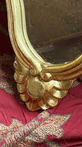 Italian Florentine Shield Wood Gold Ornate Mirror - Etsy