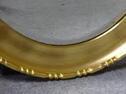 Very Good Edwardian Oval Gilt Mirror | Chairish