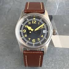 Sunburst Vintage Super Lume Dial 36mm NH35 Auto Military Field Pilot Watch Men | eBay