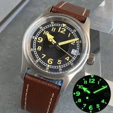 Super Lume 36MM Field Dial Yellow Marker NH35 200M Diver Mechanical Watch Men | eBay