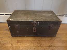 Military Green Metal Storage Trunk With Lock – Rustic ...