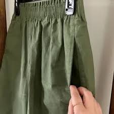 J. Crew | Skirts | Olive Green Scalloped Skirt | Poshmark