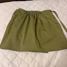 インパン裏地付きカーゴラップ風ミニスカート[fo1878] グリーン ...