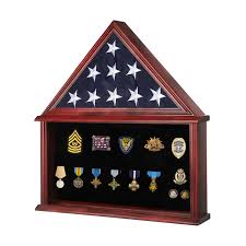 Amazon.com: JDECO Large Military Burial Flag Display Case ...