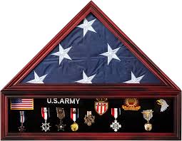 Amazon.com - Tieeqe Large Military Shadow Box Solid Wood ...