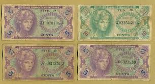 Vietnam US Military Payment Certificate 5 & 10 Cents Series ...