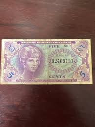 5cent Series 641 Military Payment Certificate Note (MPC) - Etsy