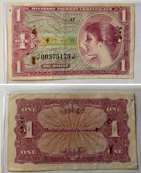 $1 MPC One Dollar Military Payment Certificate Series 641