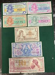 Military First Print Set MPC 5¢, 10¢, 25¢, 50¢, $1, $5 & $10 ...