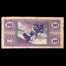 Sold at Auction: Military Payment Certificate (MPC) Series 681 10c Cents Grades vf++