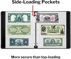 50 Sheets 3-Pockets Currency Pages for Paper Money ...
