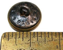 Paris Back, Antique Button With Deer. 9/16". Victorian Animal ...