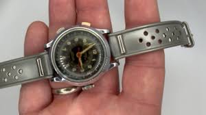 RARE Sheffield Chrono Stop Snail Dial "Chronograph" 1950s Military Vintage Watch | eBay