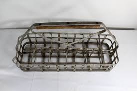 Antique Milk Bottle Carrier Primitive Americana Farmhouse ...