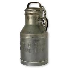 Vintage Metal Milk Jug | Chairish