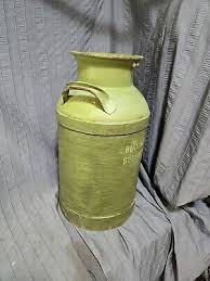 Bloomfield Nebraska dairy milk can Creamery Solar Milk Cow Green Painted | eBay Australia