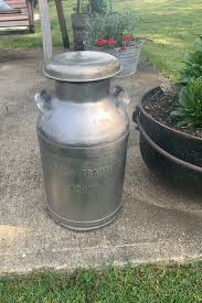 Vintage Stainless Steel Milk Can With Lid, Louis Trauth Dairy Newport KY, Heavy Metal 10 Gallon, Industrial Rustic Farmhouse Porch Decor - Etsy