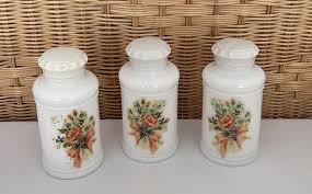 3 x Vintage Apothecary Pharmacy Spice Bottle • White Milk ...