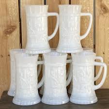 Dining | Vintage 5s Milk Glass Mugsbeer Steins | Poshmark
