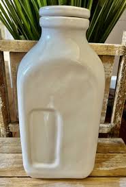 RAE DUNN “Farm Fresh” & “Home Grown” Milk Jug/Carafe Bottle ...