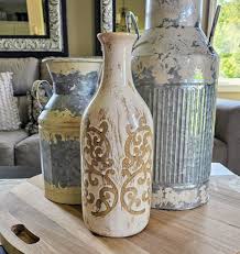 Tall White Vase Flower Ceramic Wedding Gift Vintage Large ...