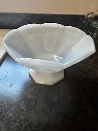 Vintage Harvest Grape Milk Glass Indiana Colony Compote Pedestal Fruit Dish Bowl | eBay