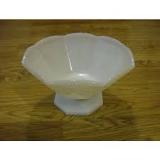 Milk Glass Footed Bowl - Grapes Pattern by Anchor Hocking. For Sale at Ruby Lane