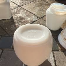 LOT of 6 Antique Vintage Milk Glass Pond's | eBay