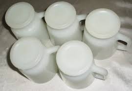 Set of 5 Vintage Fire King White Pedestal Coffee Mugs Cups 4 1/4in Tall - Etsy