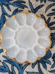 Milk Glass Egg Plate | eBay