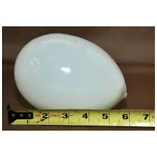 Large Victorian Hand Painted Milk Glass Easter Egg. For Sale at Ruby Lane