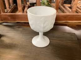 Milk glass goblet — White Pine Artisan Market