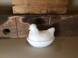Hazel Atlas Milk Glass Hen on Nest, Retro Kitchenalia ...
