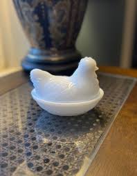 Anchor Hocking Vintage Milk Glass Hen in a Nest - Etsy