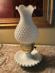 White Hobnail Lamp | eBay