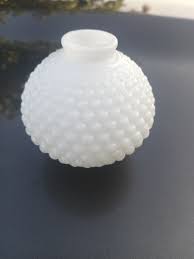 VTG 1960's 3" Hobnail White Milk Glass Bedside Lamp ...