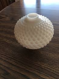 Milk Glass Hobnail Center Lamp Globe 3 1/2” Diam, 3 1/2 ...