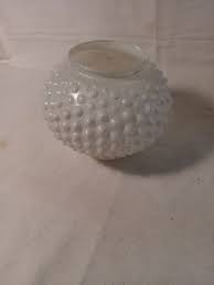 Vintage White Milk Glass Hobnail Light Shade Dots Hanging ...