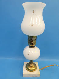 Vintage Used Working Marble Base Glass Body Star Pattern ...