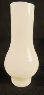 Circa 1900 White Opaque MG Kerosene Oil 1" OD Slip Chimney ...