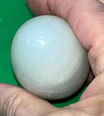 White Marble Stone Egg, Hand Cut Polished White Swirl Marble ...