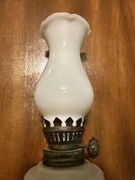 Vintage Milk Glass Oil Lamp Made In Hong Kong | eBay