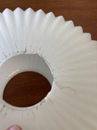 Mid Century Whimsical and Sculptural Saucer Lamp Eames Style Milk Glass Shade at 1stDibs | luxcraft lamp, eames lamp, luxcraft lamps