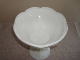 Vintage INDIANA Colony Milk Glass Harvest Grape Pedestal Candy Dish w/Lid | eBay